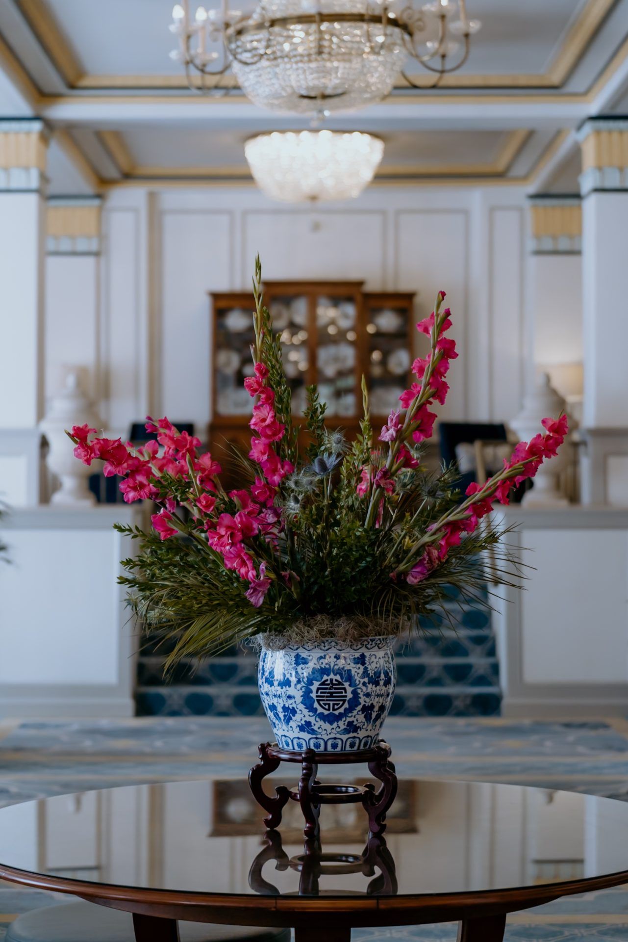 lobby photo with flowers